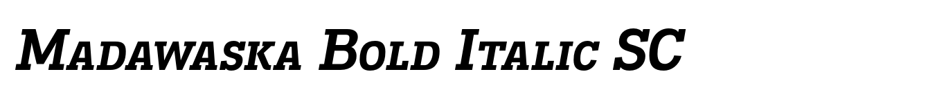 Madawaska Bold Italic SC image